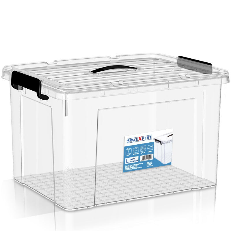 Stackable Plastic Storage Bin With Lid