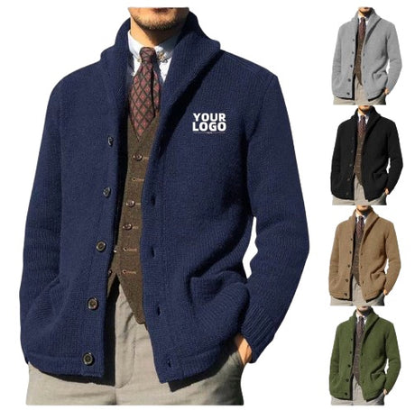 Long Sleeve Shawl Collar Cardigan