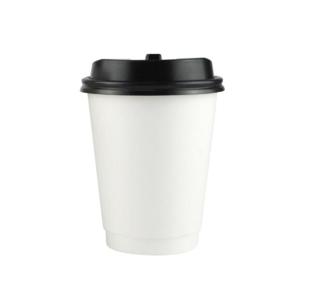 10oz Black Coffee Cup With Lid/sleeve