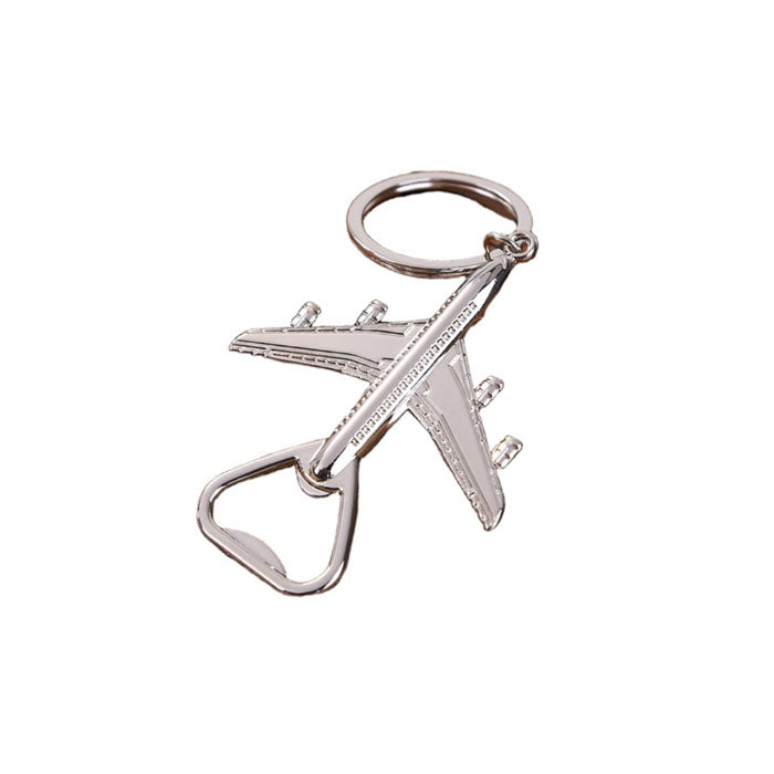 Airplane Bottle Opener Keychain