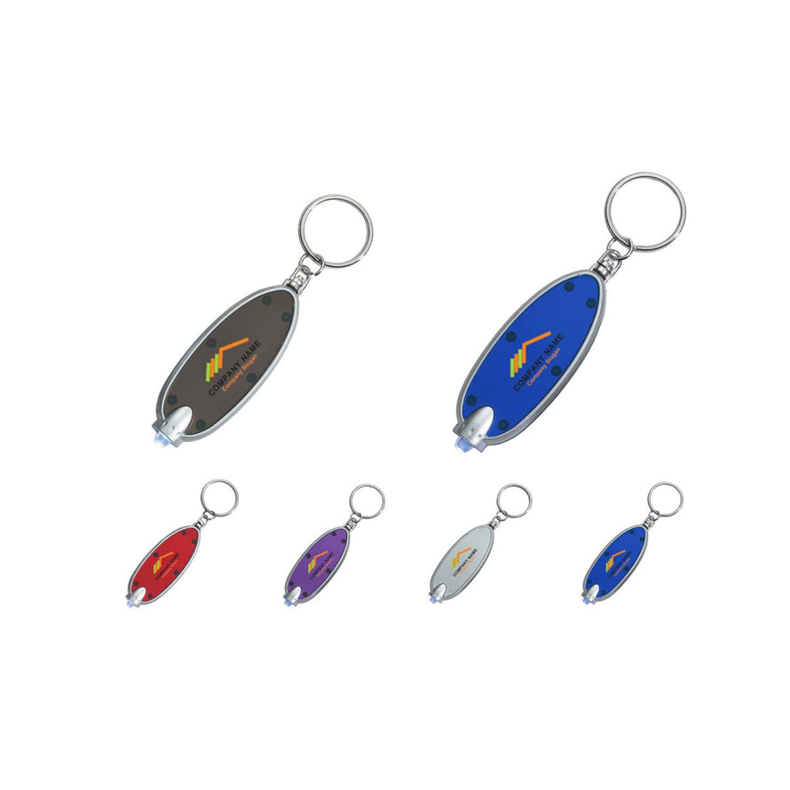 Oval Led Key Chain