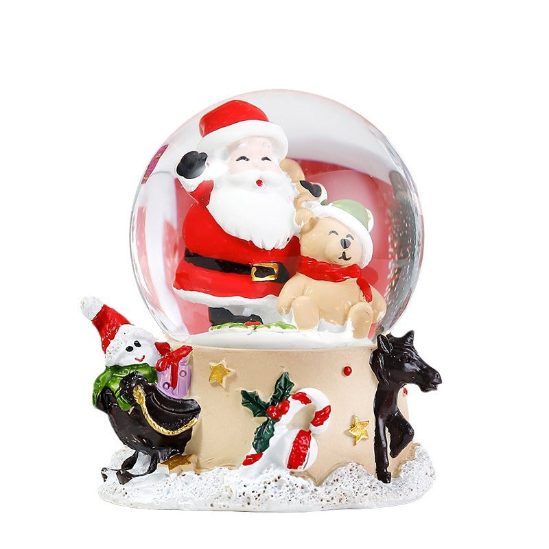 Christmas Snow Globe With Lights