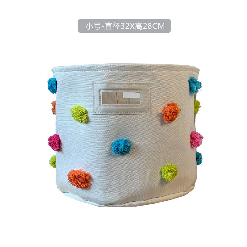 Pom Pom Basket Hamper