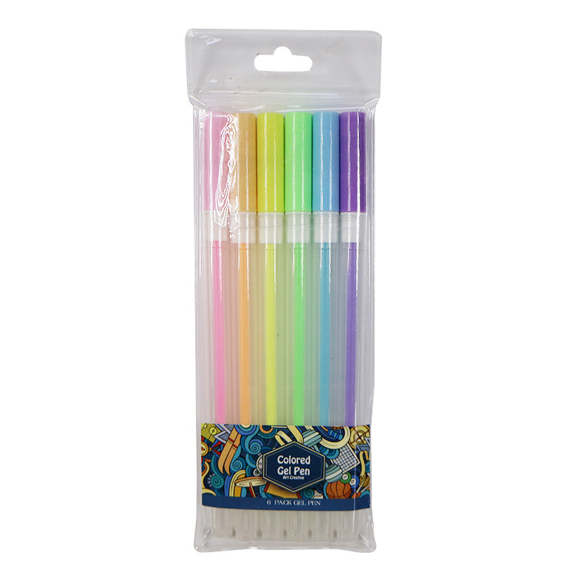 Colored Gel Pen Set Of 6pcs