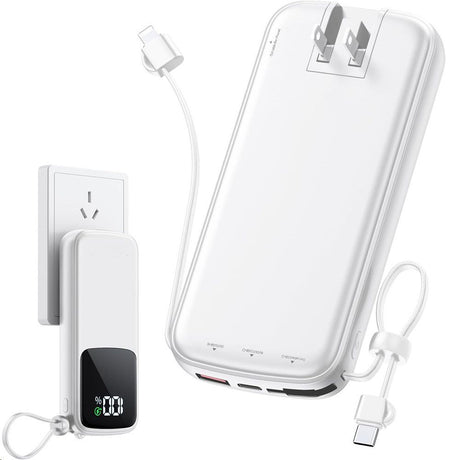 Portable Charger With Built-in Cable