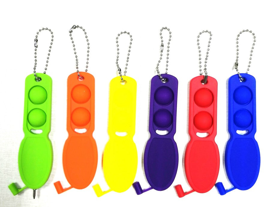 Pop Ball Pen Key Chain