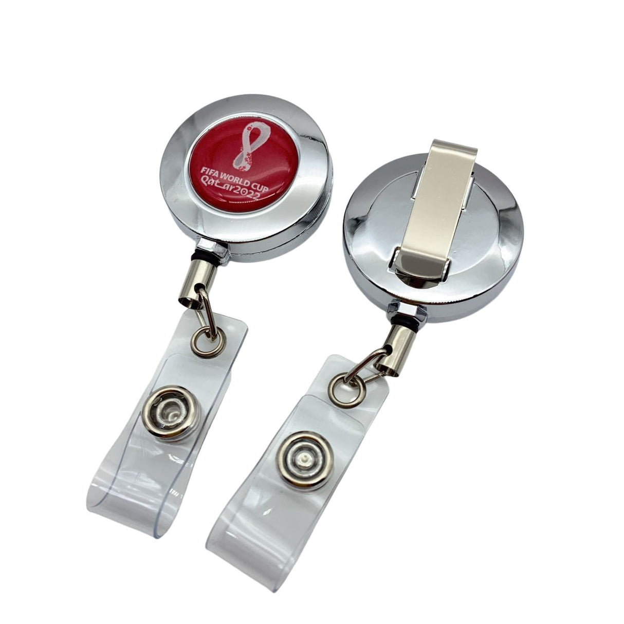 Round Metal Retractable Badge Reel