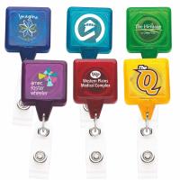 Translucent Square Retractable Badge Reel