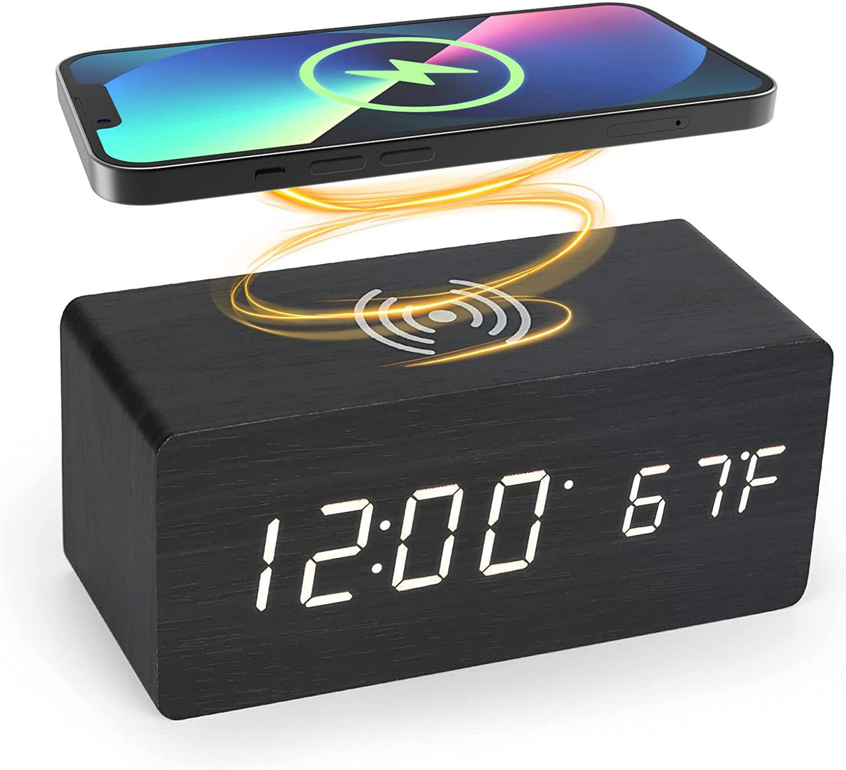 Clock With Wireless Charger