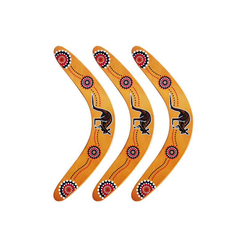 Wooden Kangaroo Boomerang