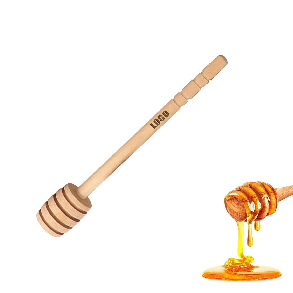 15cm Wooden Honey Dipper Stick Stirrer