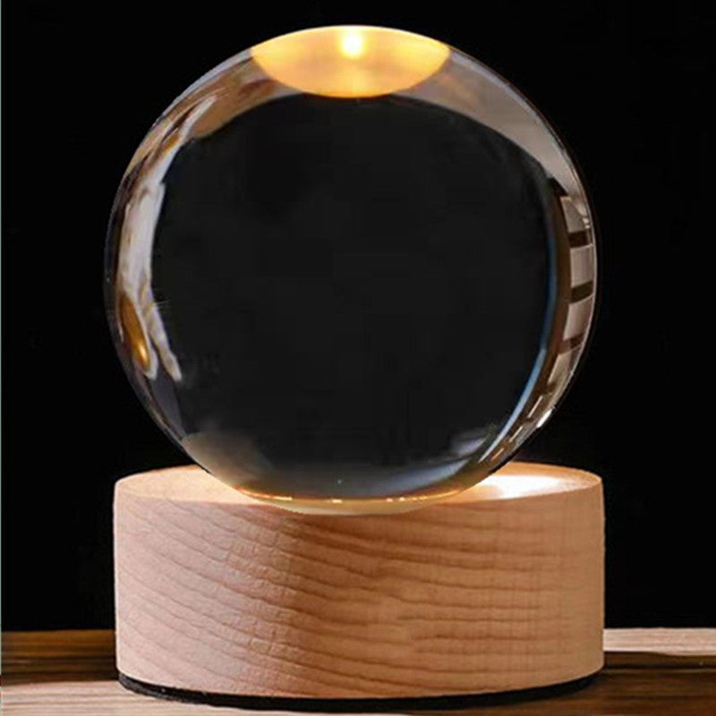 3d Galaxy Crystal Ball Night Light