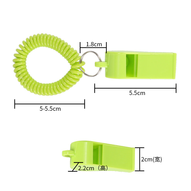 Sport Whistle With Spring Coil