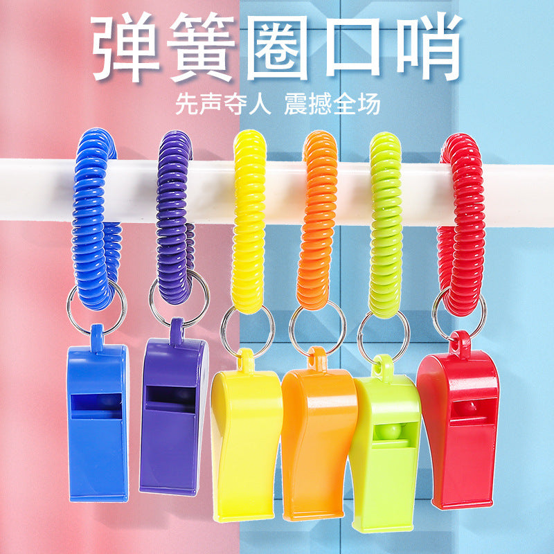 Sport Whistle With Spring Coil