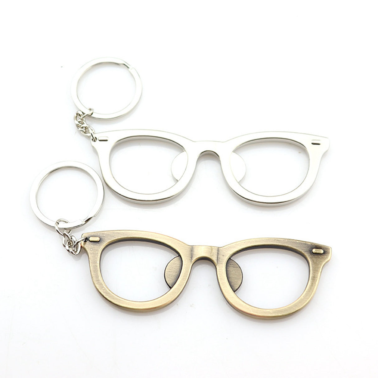 Glasses Shaped Bottle Opener Key Chain