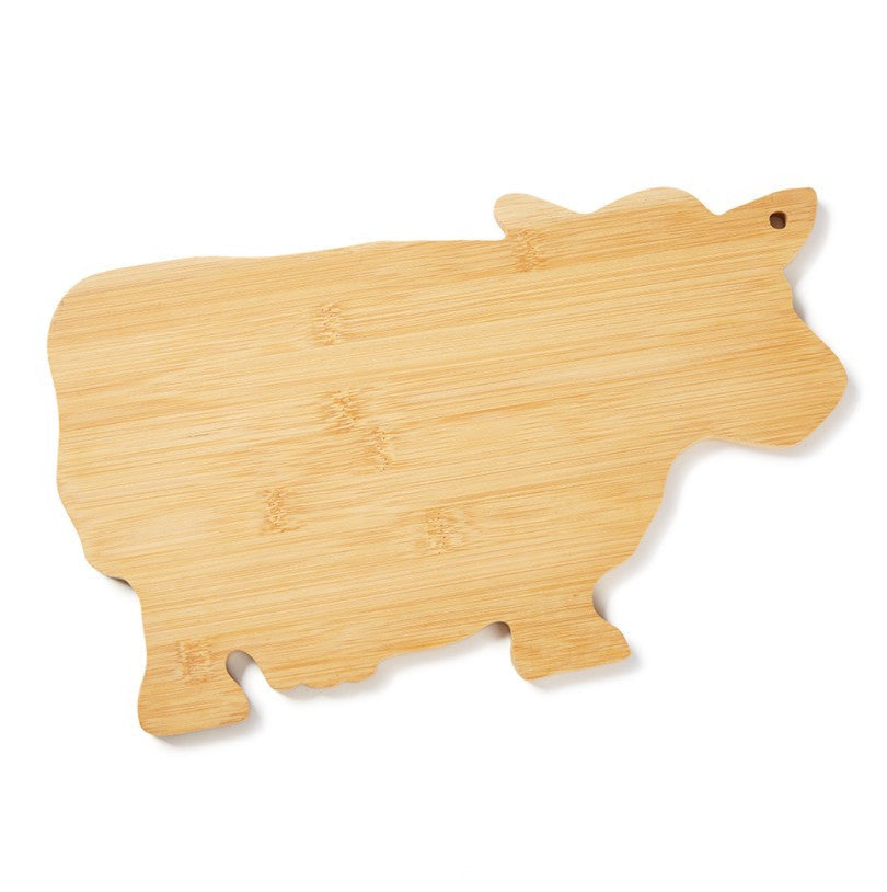 Cow Shaped Bamboo Cutting Board