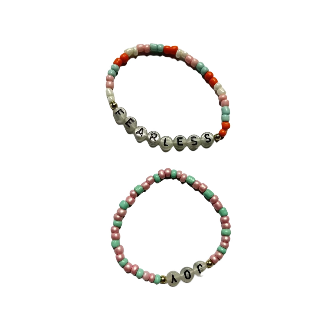 Glow-in-the-dark Alphabet Beaded Bracelet