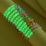 Glow-in-the-dark Alphabet Beaded Bracelet