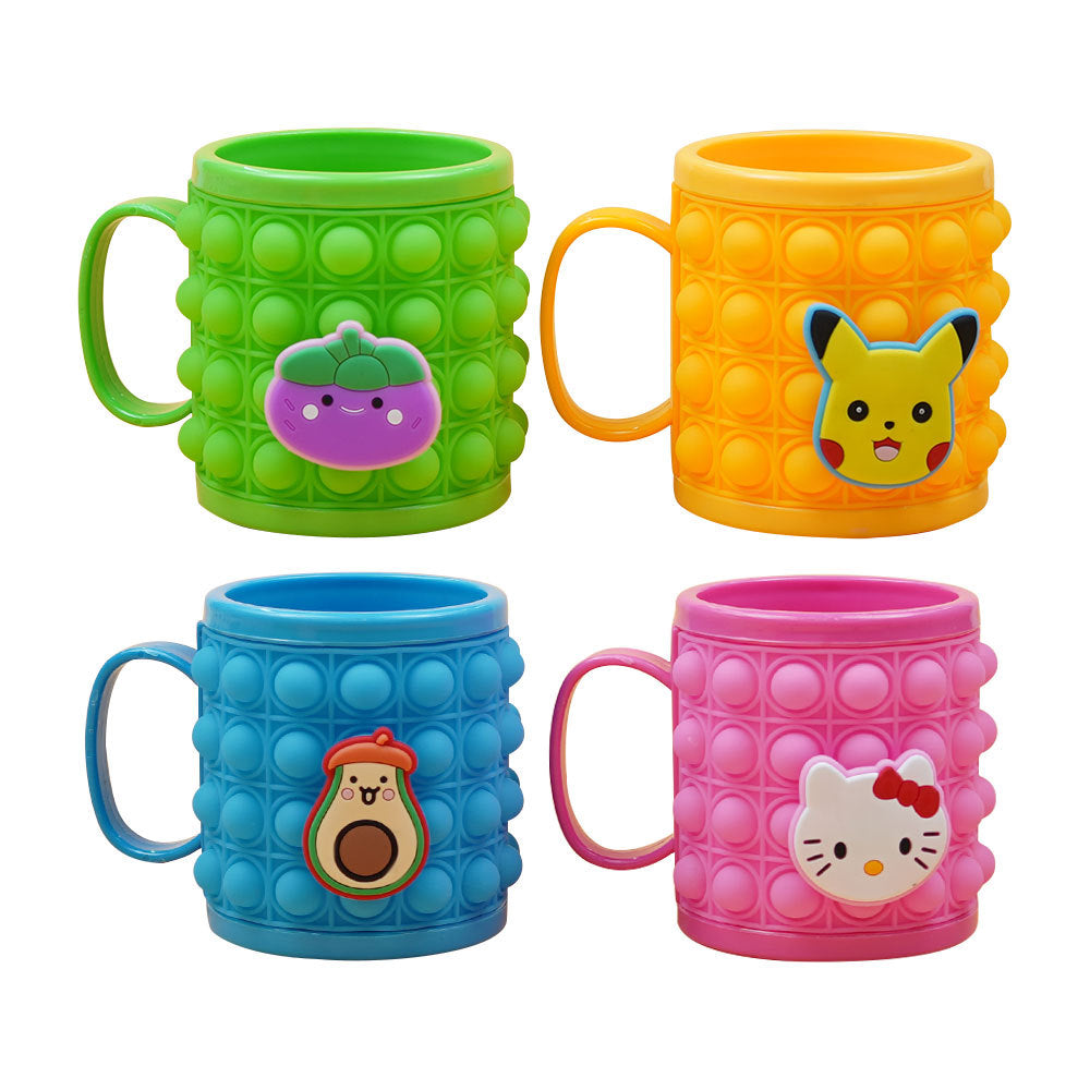 Silicone Push Bubble Fidget Popper Mug