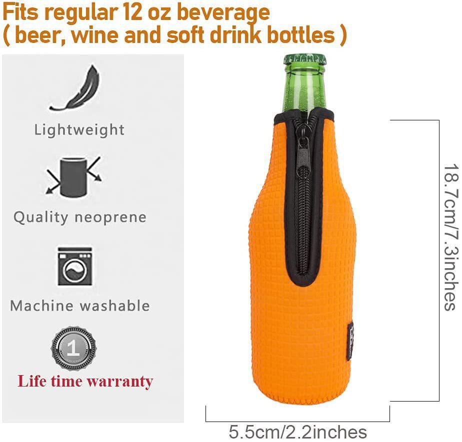 12oz Neoprene Insulated Beer Bottle Cover