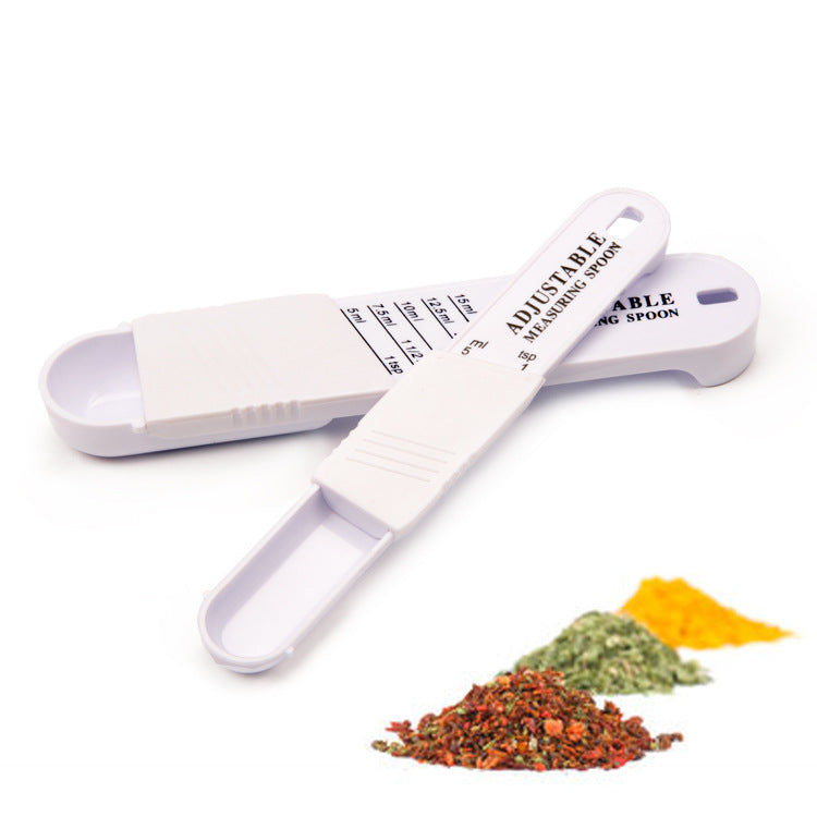 Plastic Adjustable Measuring Spoon Set