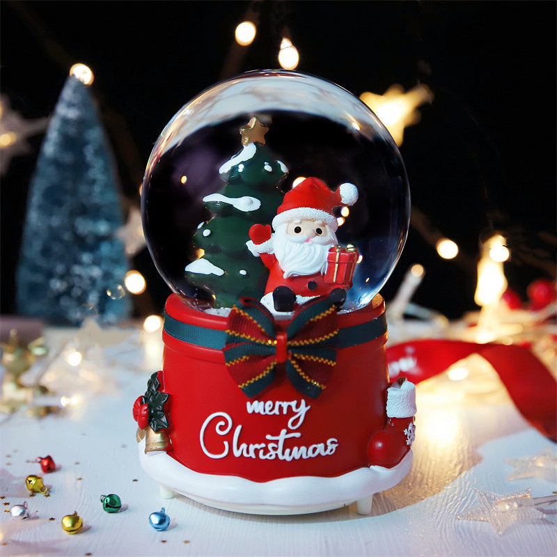 Christmas Snow Globe With Light And Music