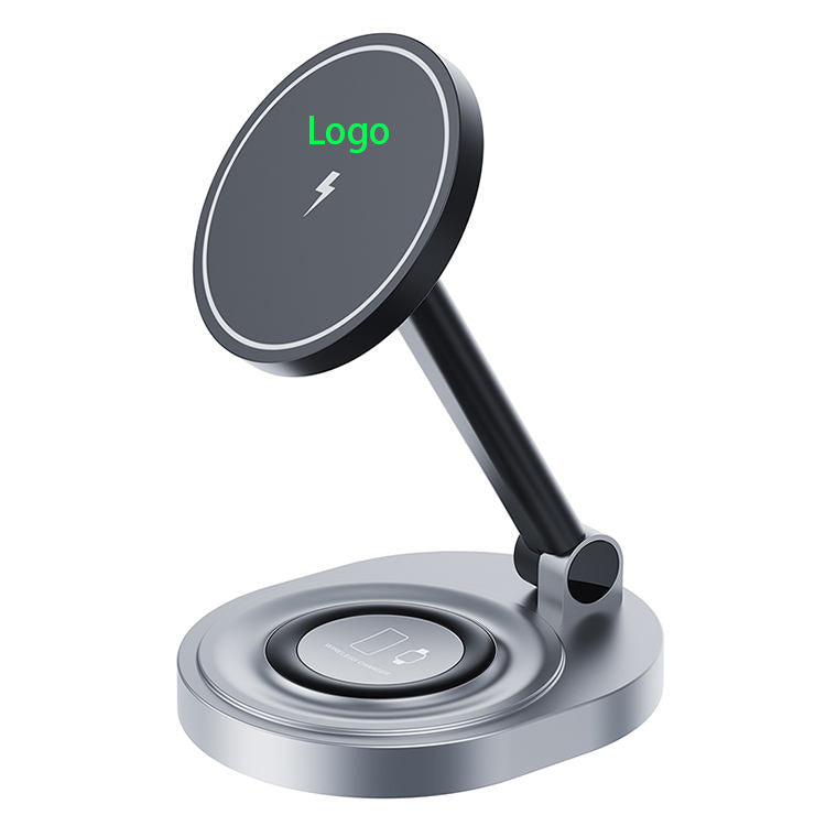 2-in-1 Folding Magnetic Wireless Charger