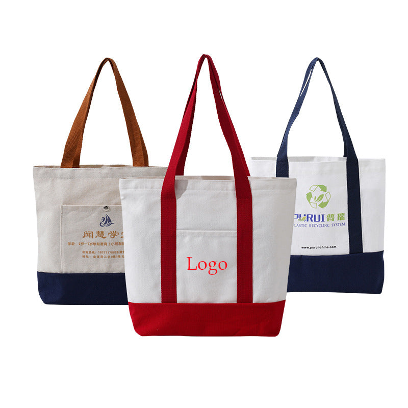 Custom Logo Polycanvas Tote Bag