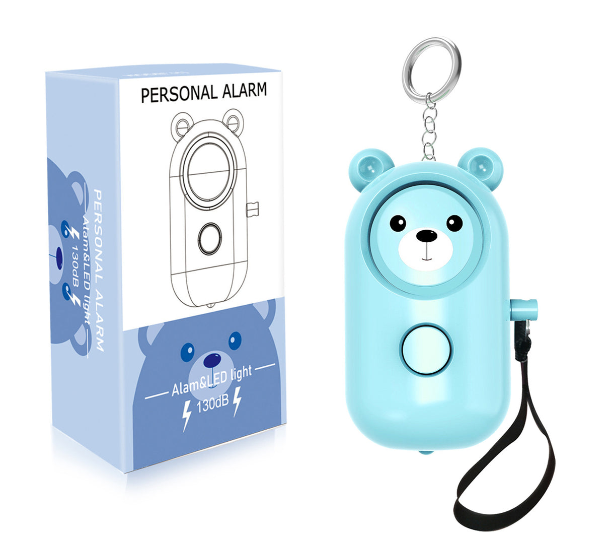 Portable Self Defense Alarm Keychain