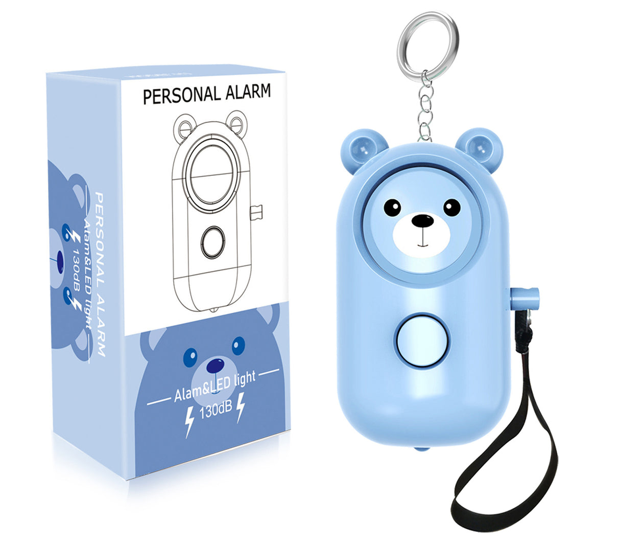 Portable Self Defense Alarm Keychain