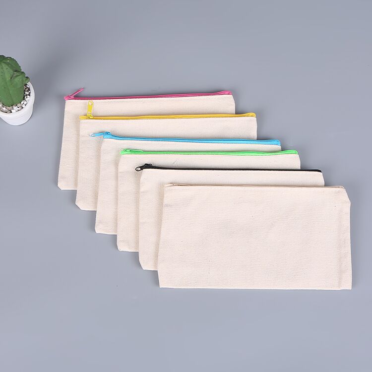 Creative Canvas Zipper Pencil Case