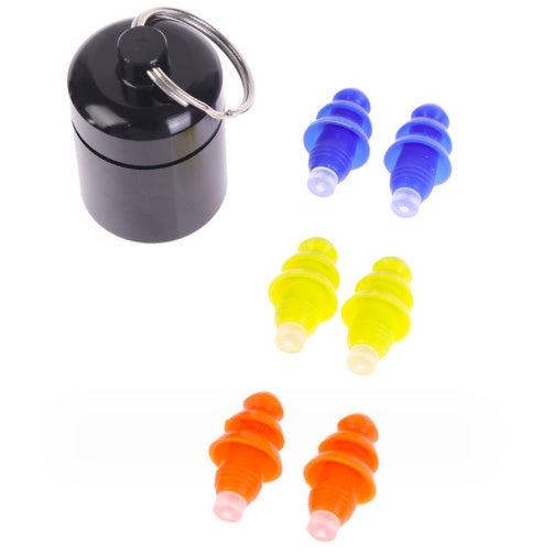 Silicone Earbud Plugs In Metal Case