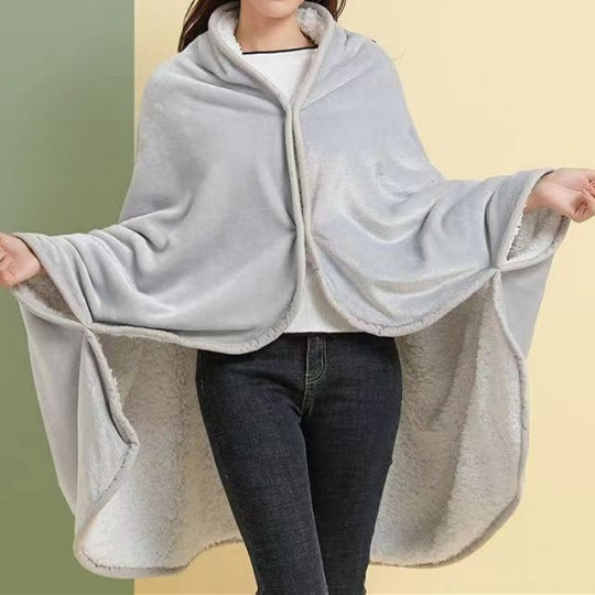 Reversible Sherpa Flannel Throw Blanket