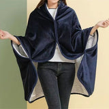 Reversible Sherpa Flannel Throw Blanket