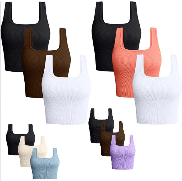 Women Ribbed Seamless Tank Top