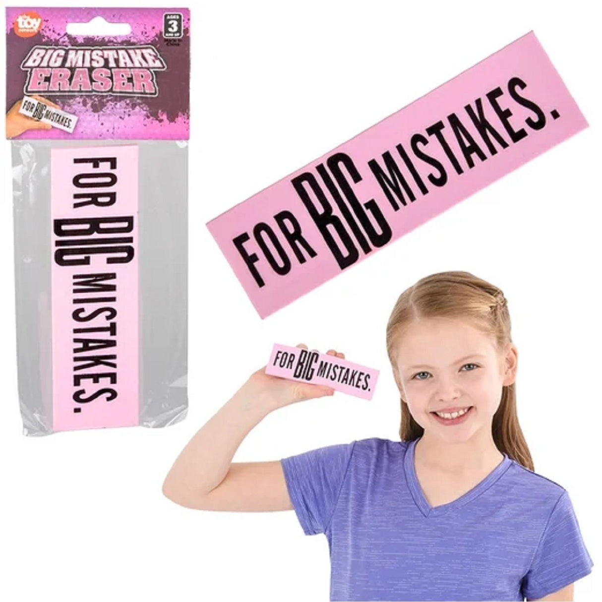 6" X 0.7" Jumbo Big Mistake Eraser