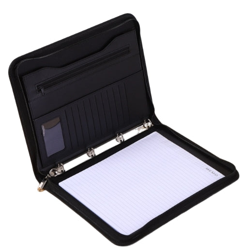 Poly Zippered Binder Padfolio