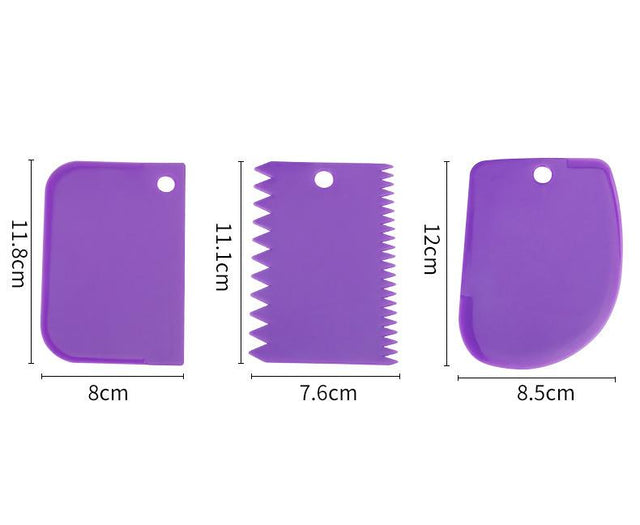 Plastic Cake Scraper Kit