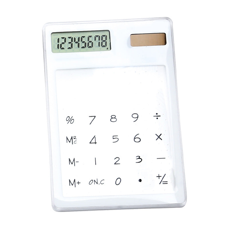 Mini Transparent Solar Calculator