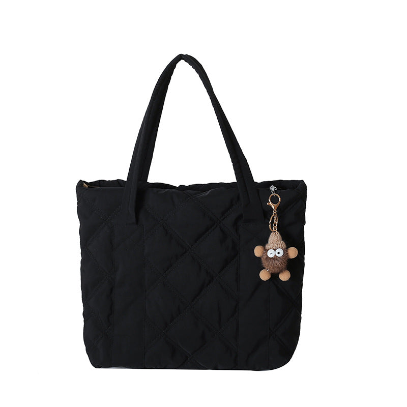 Single Shoulder Nylon Tote Bag