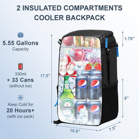 Backpack Cooler Insulated Leak Proof