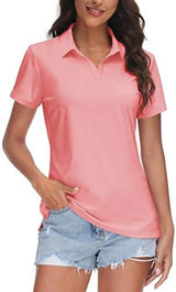 V Neck Polo Shirt For Woman