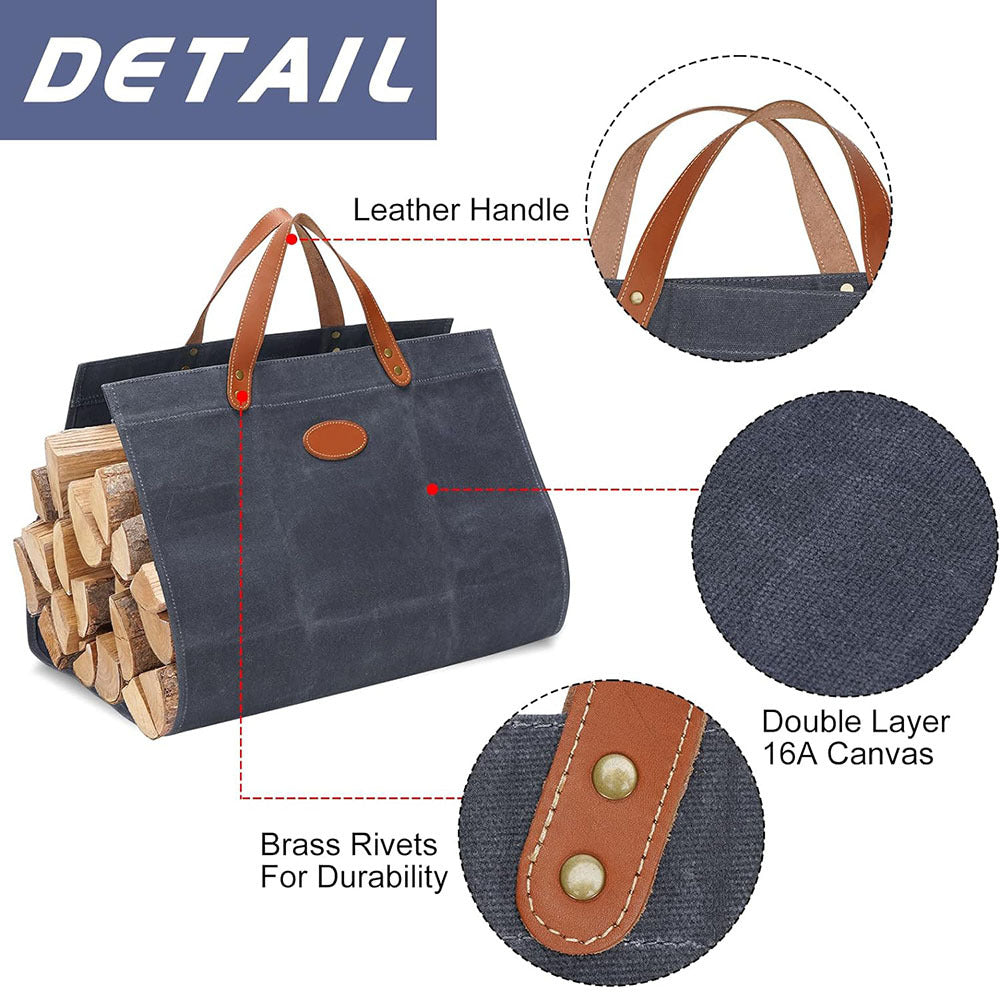 Firewood Carrier Waxed Canvas