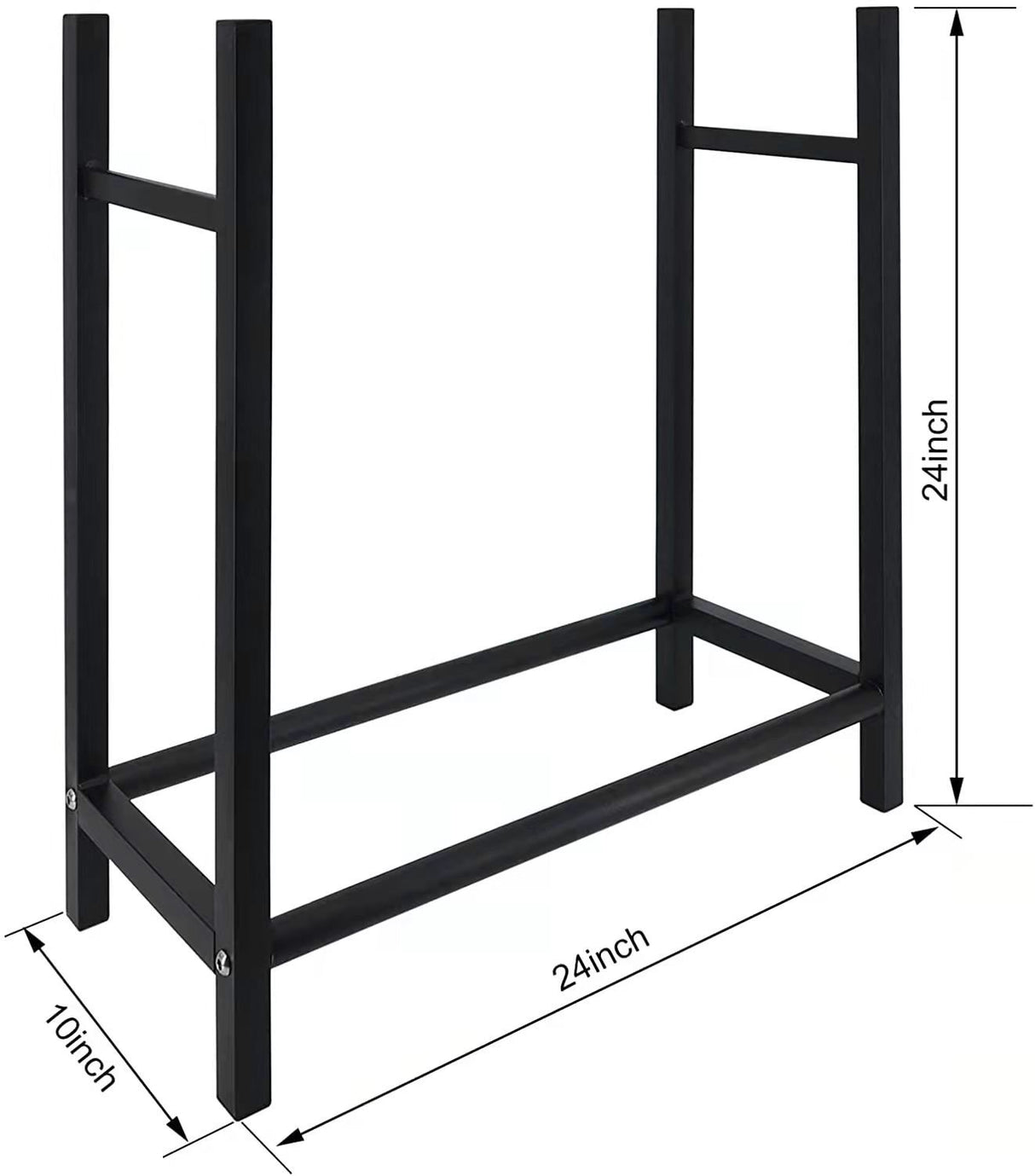 2ft Outdoor Firewood Rack Holder