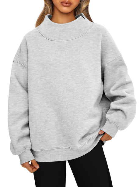 Oversized Turtleneck Sweatshirt