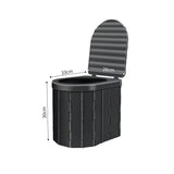 Portable Folding Toilet With Lid