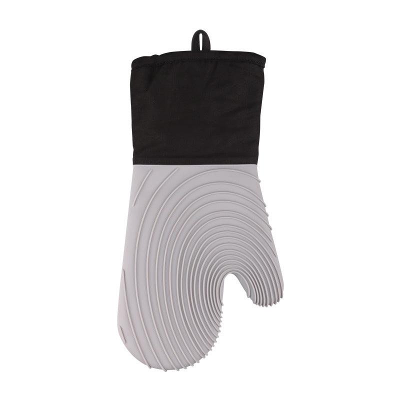 Ribbed Soft Silicone Oven Mitt