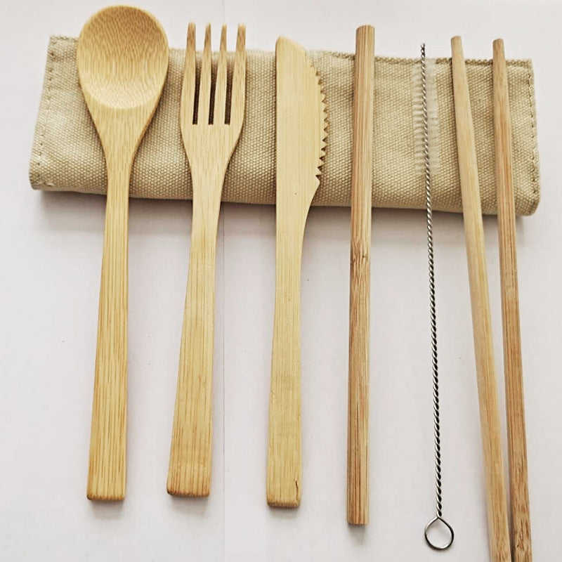 Reusable Bamboo Cutlery Set