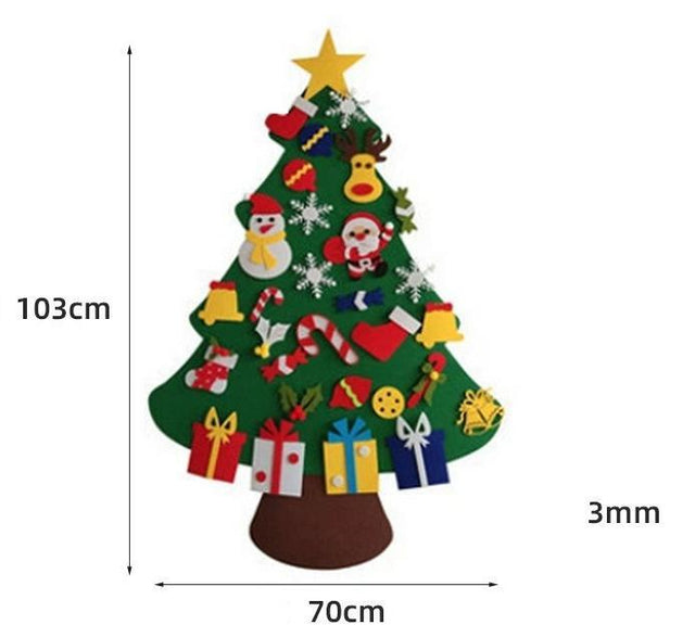 Diy Felt Christmas Tree Set 30pcs