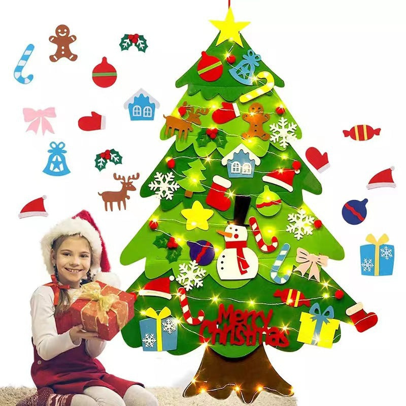 Diy Felt Christmas Tree Set 30pcs